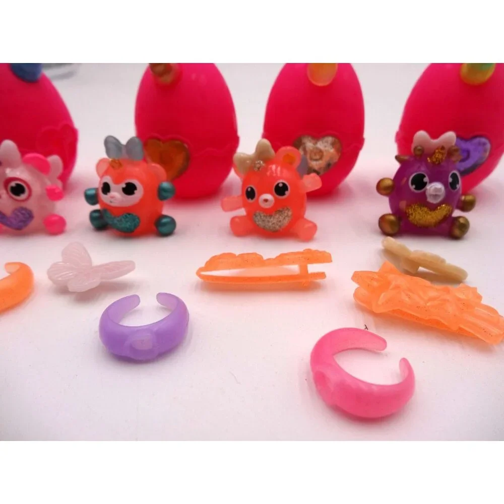 Rainbocorns Itzy Glitzy Surprise Mini Figure 4 Egg's With 4 Figures and Accessor